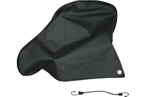 NEWFOM Caravan Hitch Cover Waterproof Breathable Tow Hitch Cover, Tongue Jack Protective Cover Trailer Hitch Lock Covers Fit for RV Caravan Trailer (Black)