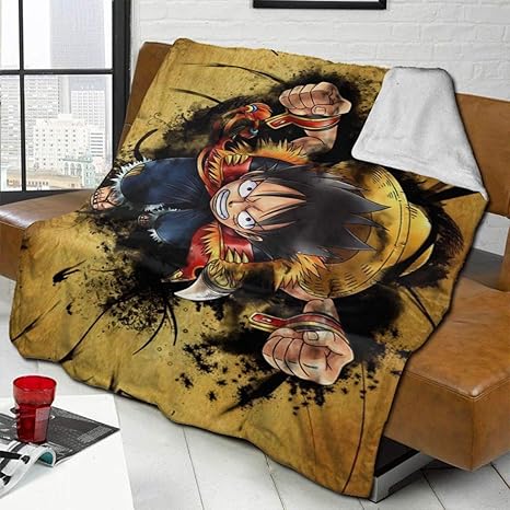 Amazon Co Jp ワンピース 8 ブランケット おしゃれ シルバーフォックスウール ラム毛 肌触り抜群 柔軟軽量 冷房対策 暖かくて快適 静電気防止 抗菌防臭 毛布 秋冬 四季適用 ホーム キッチン