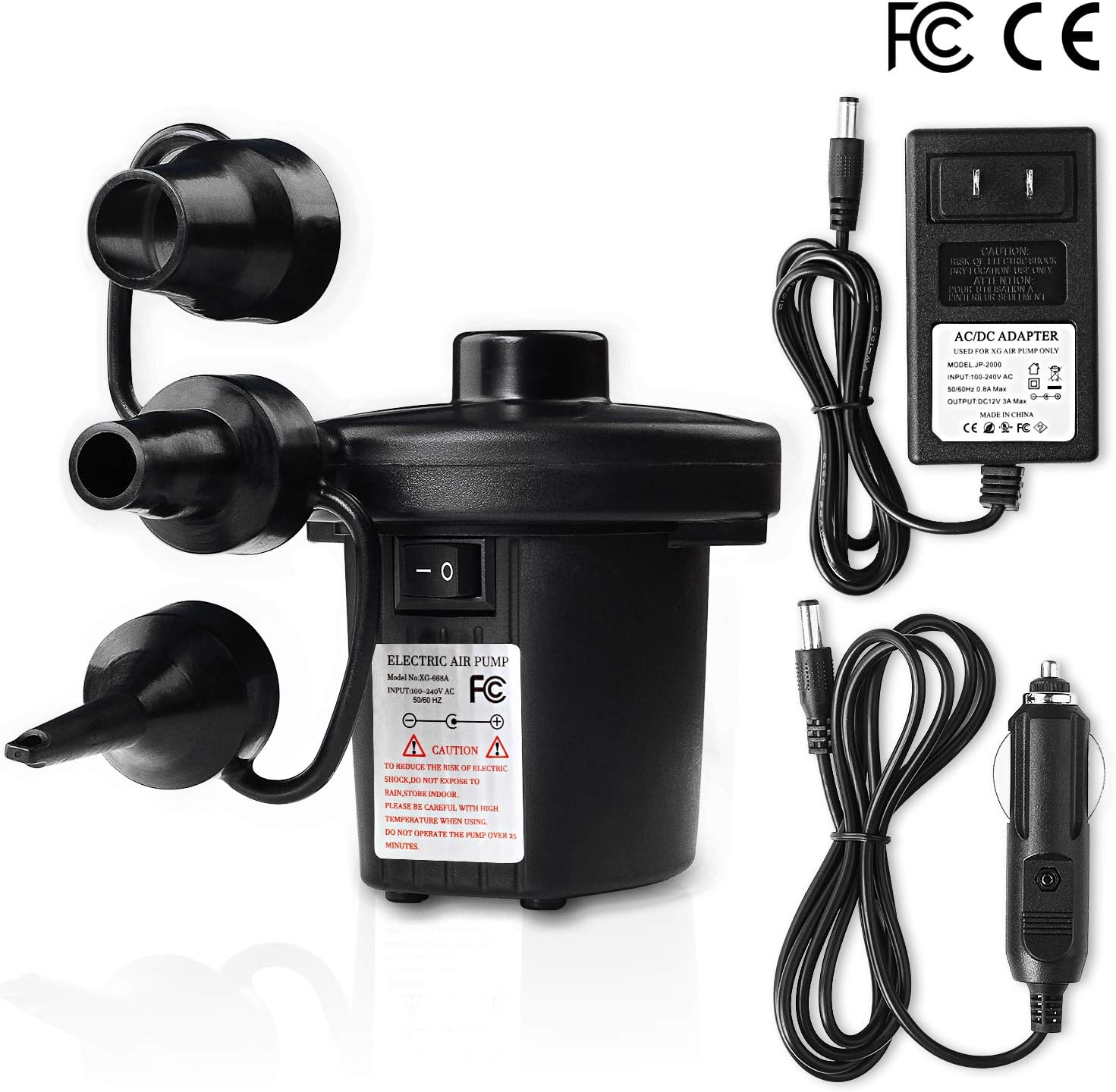 Powerful Electric Air Pump Portable Air Pump QuickFill AC
