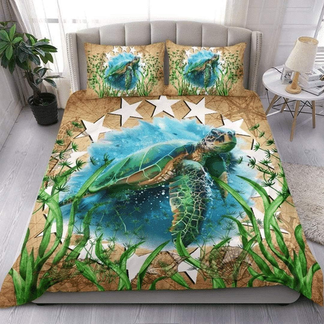 Cook Islands Sea Turtle Vintage Bedding Set The Best