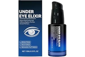Under Eye Elixir,Anti Aging Eye Serum,Reduces Wrinkles and Puffiness,Dark Circles & Bags Remover,Hydrating Soothing Moisture 