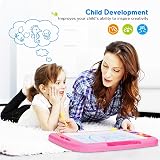 SGILE Large Magnetic Drawing Board for Kids 1 2 3 4 Years Pink Etch Sketch Pad view 4