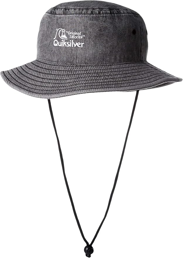 Quiksilver Men's BUCKETEER Sun Protection HAT, Black, L/XL