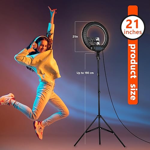 Aro de luz Ring Light 21 inch 60 W Dimmable LED Ring Light Kit