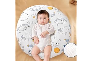 AIRSHI Baby Breastfeeding Cushion, Safe Soft Newborn Lying Feeding Pillow for Daily Life (Type C)
