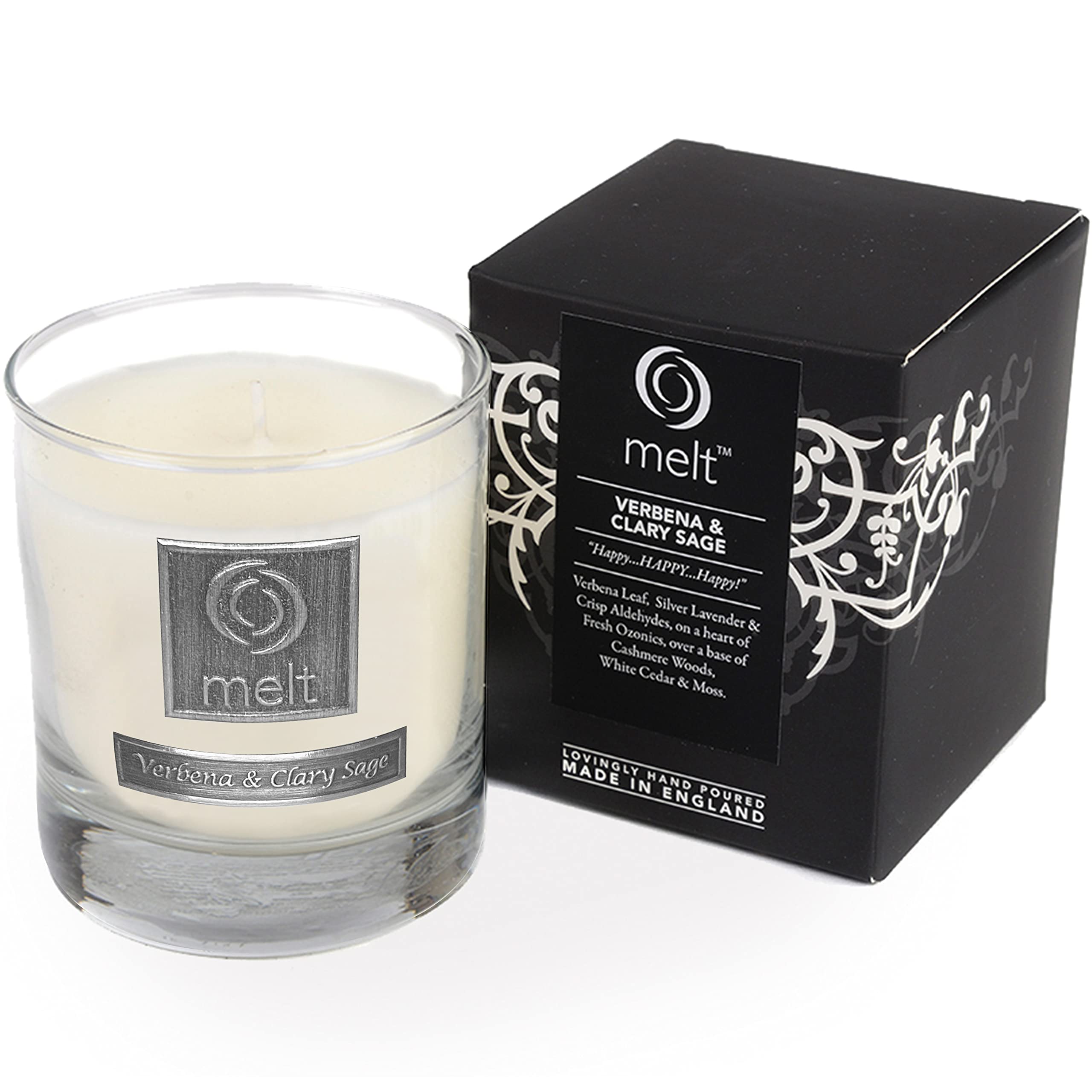 Luxury Scented Candles in Jars - 70 Hr Burning Time Long Lasting Candles Scented & Handmade - Scented Candles for Living Room & Office - Glass Jar Candles Gift by Melt, Verbena & Clary Sage — image 1