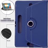 Selling United 10 Inch Tablet Case Blue Universal 360 Rotating Folio Stand + view 2