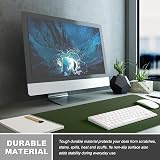 K KNODEL Large Leather Desk Mat 80x40cm Dark Green Keyboard Mouse Pad view 5