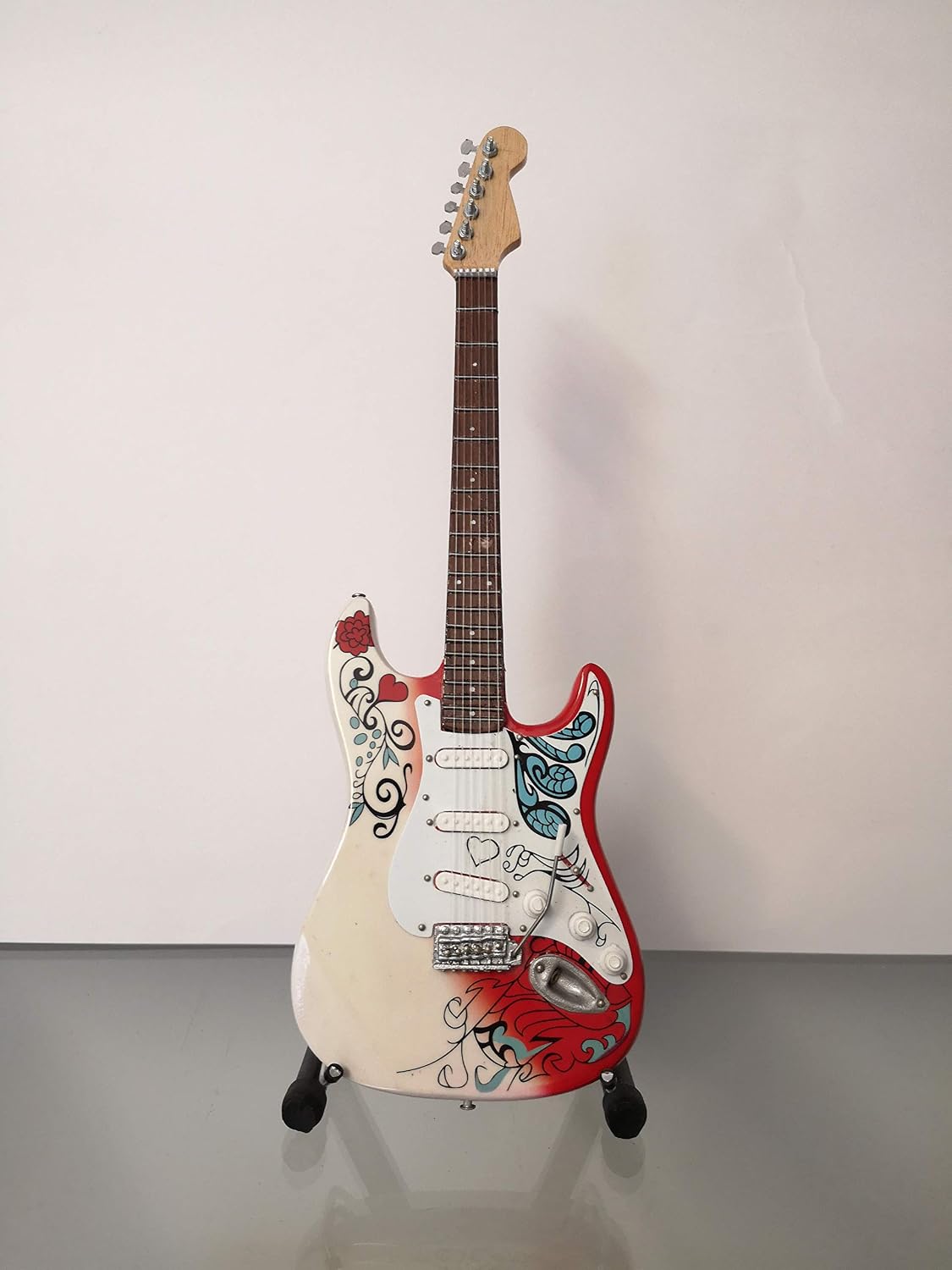 Jimi Hendrix: Monterey, Miniature Guitar Replica, Music Gifts, Handmade Ornamental ¼ Scale, Includes a Display Box - Image 5