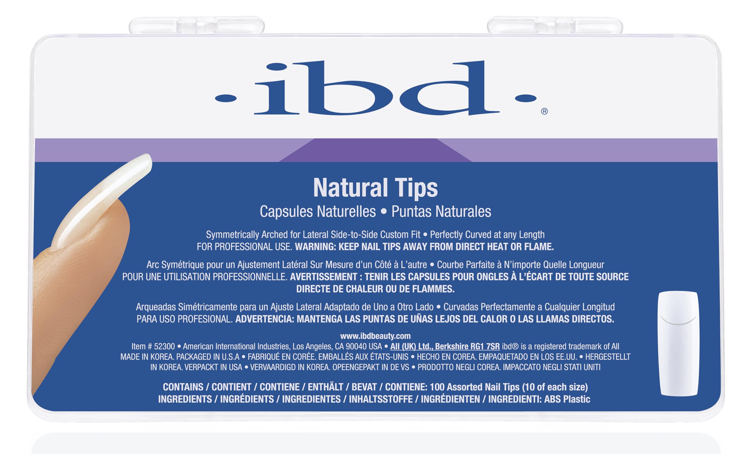 ibd Perfect Natural Nail Tips - 100ct
