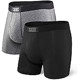 SAXX Underwear Co. Men's Underwear with Pouch Ultra Super Soft Boxer Brief Fly 2 Pack