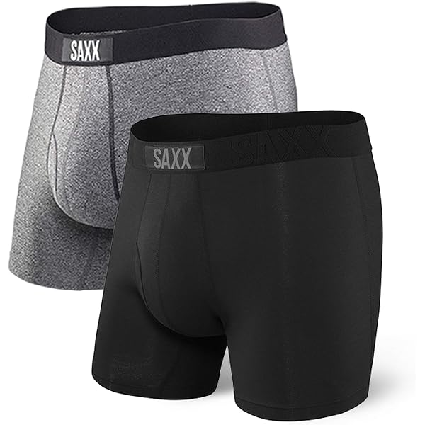 Saxx Non-Stop Stretch Cotton Boxer Brief Fly 3 Pack - Black - Utility Bear