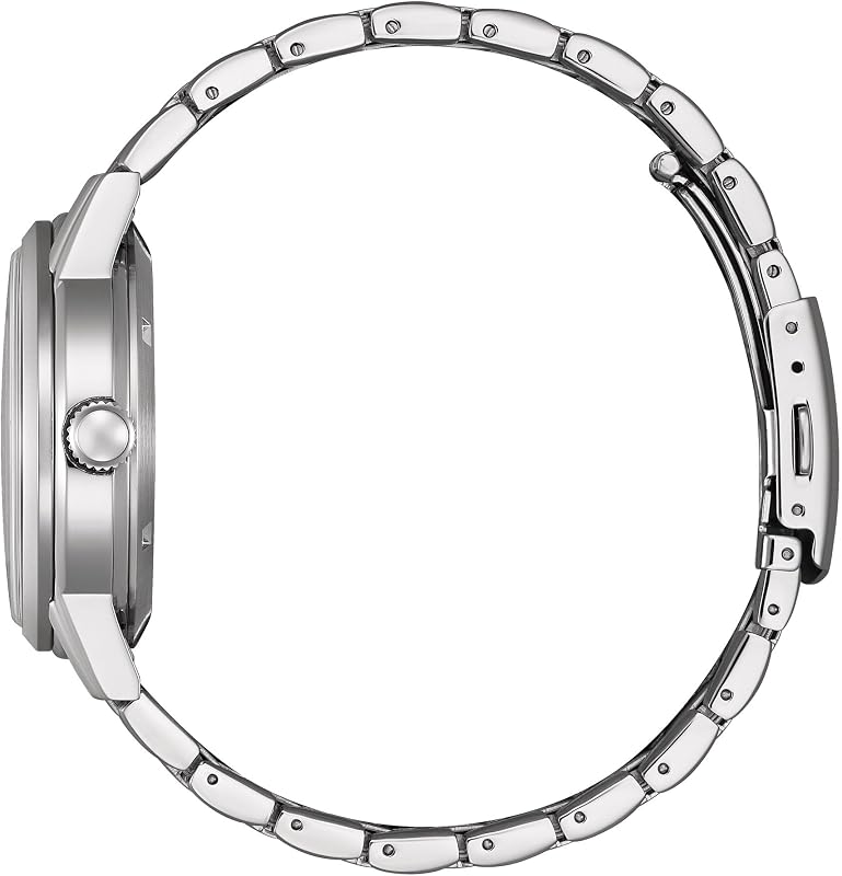 TSUYOSA Herrenuhr Edelstahl, Weiß, 40 mm, NJ0210-56A
