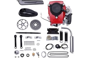 Rosyouth 53CC 4-Stroke Bicycle Engine Kit, Gas Petrol Bike Conversion Kit, Single Cylinder Air-Cooled Bicycle Gasoline Engine Motor Kit Bike Motor Kit for 26" Adult Bikes, Mountain Bikes