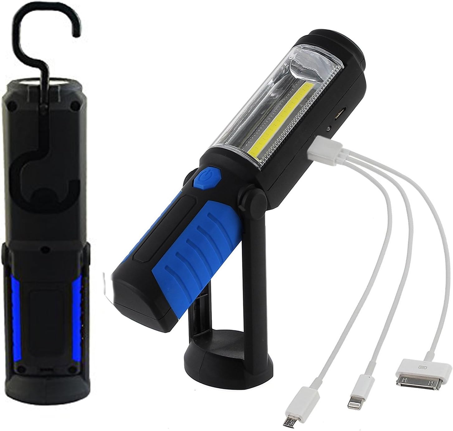 Rechargeable LED Work Light, COB LED Inspection Lamp Hand Torch