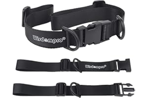 Wisdompro Backpack Chest Straps 2 Pack, Heavy Duty Adjustable Backpack Sternum Strap Chest Belt with Quick Release Buckle for Hiking and Jogging - with Slide Lock