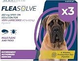 Naqua Flea Treatment for Extra Large Dogs x3 Spot-On 40-60 kg XL