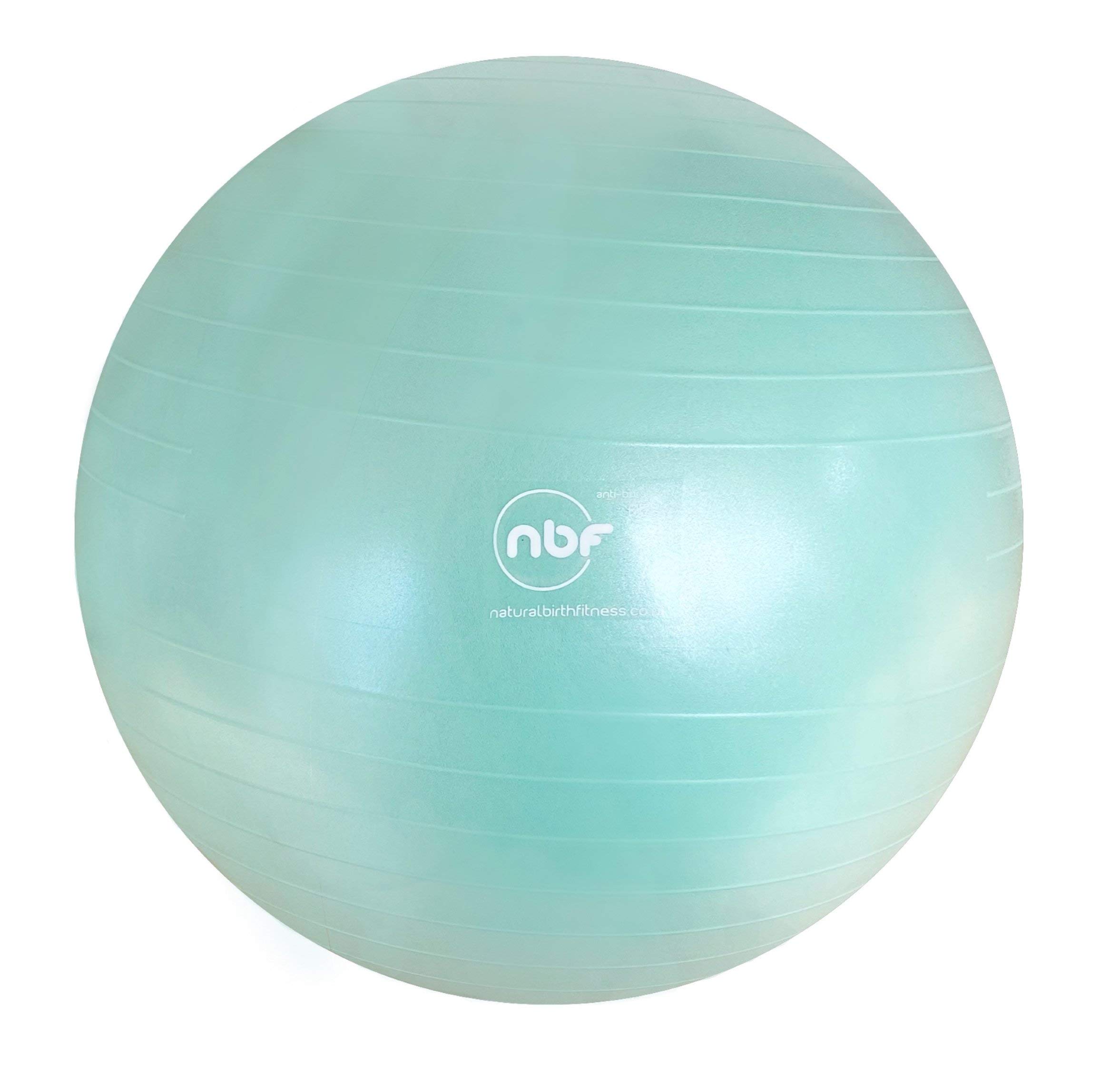 nbf Birthing Ball with Pump and Pregnancy Instruction Guide 55cm 65cm 75cm Anti-Burst 75cm Mint