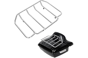 ECOTRIC Motorcycle Trunk Luggage Rack Trunk Top Rack Rail Compatible with Harley Davidson Touring 1984-2024 Road Glide Road King Street Glide CVO Replacement for 53665-87 Fit for King Chopped Razor