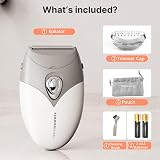 TOUCHBeauty Women’s Shaver Electric Razor for Face & Body Gray view 9