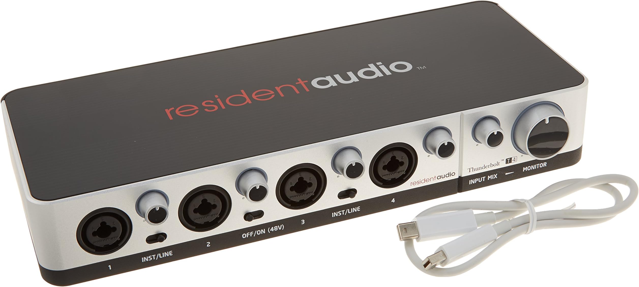 RESIDENT AUDIO 4X4 THUNDERBOLT 24 BITS / 96 KHZ Audio interfaces Thunderbolt