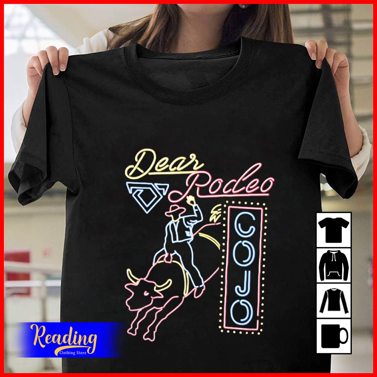 Cody Johnson Dear Rodeo Bull Rider Neon Country Musict Shirt Tank To