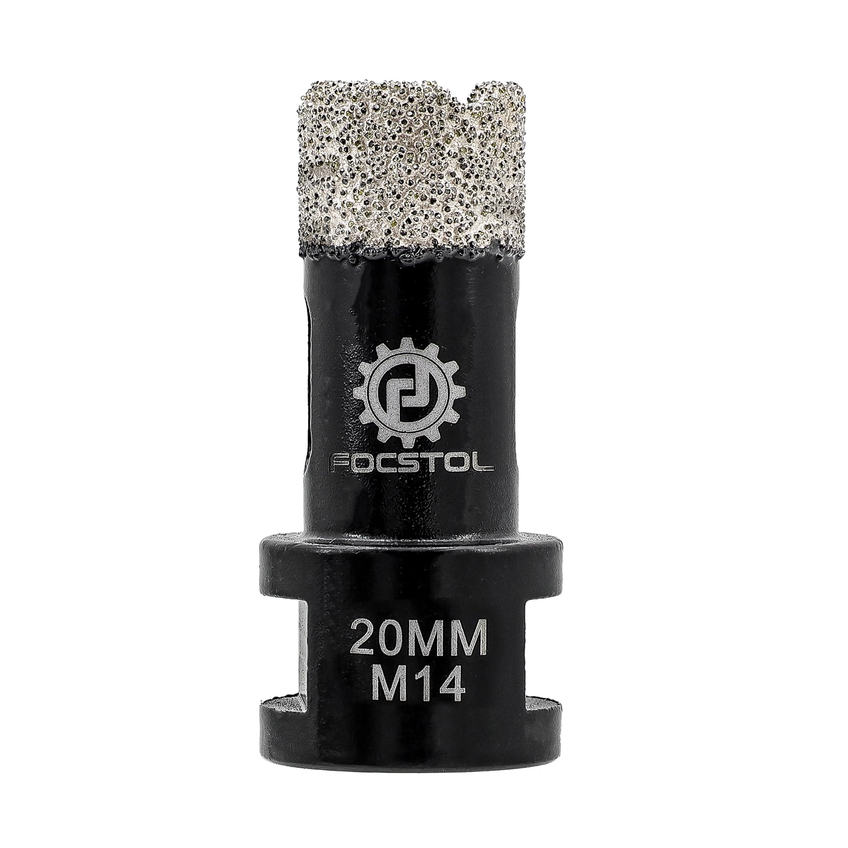 FOCSTOL Diamond Core Drill Bit - 20mm Diamond Hole Saw for Porcelain Ceramic Tile Marble Granite Quartz M14 Thread — image 1