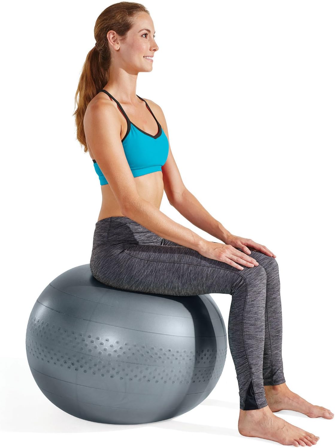 grey exercise ball