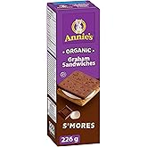 ANNIE'S Naturally Flavoured Cookies Graham Sandwiches S'mores, Made with Marshmallow Flavoured Creme, Organic, No Artificial