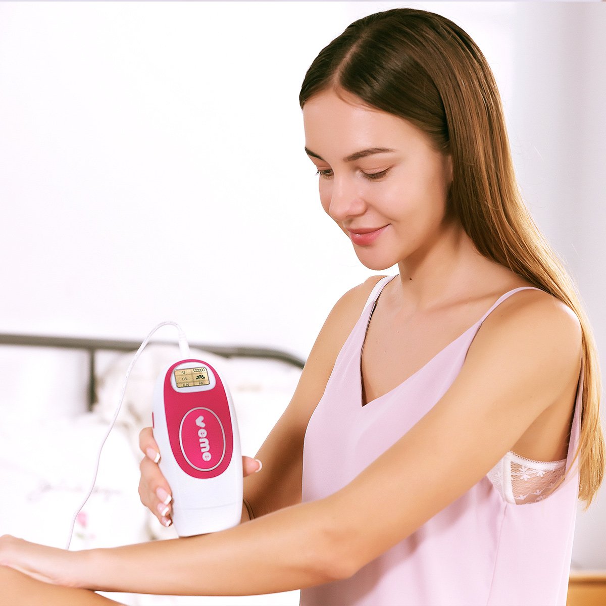 IPL Hair Removal System Veme 500,000 Pulses for Women & Man - Permanent Results on Face and Body