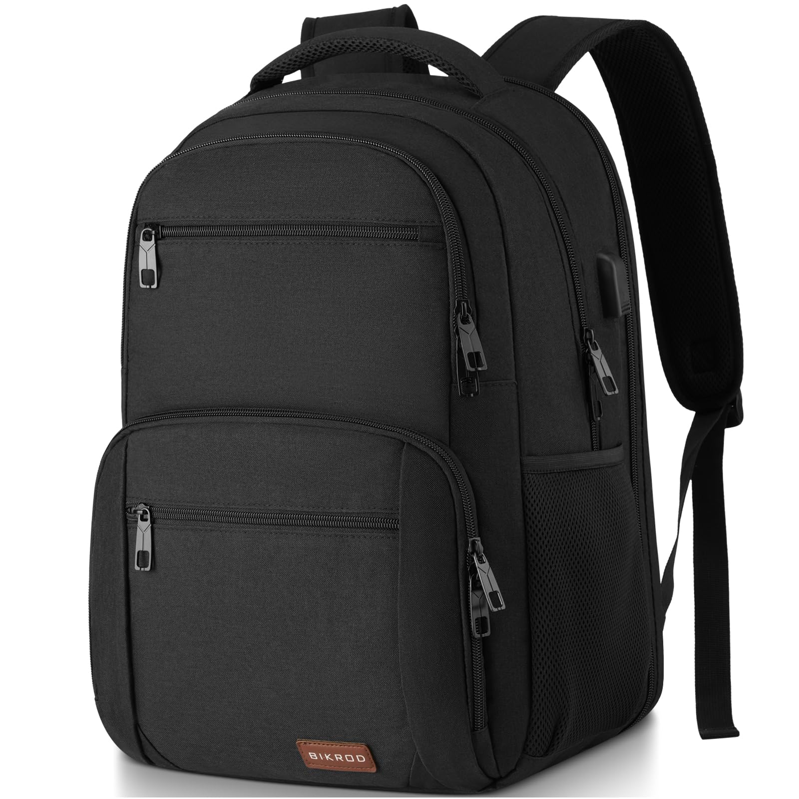 Photo 1 of 1Backpack for Men and Women, School Backpacks for Teen Boys Water Resistant TSA Travel Backpack with USB Charging Port, Business Anti Theft Sturdy Computer Bag Gifts Fits 15.6 Inch Laptop,Black