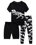 Little Boys 3 Piece Short Pajamas 100% Cotton