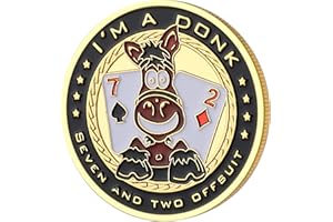 LuluCircle Poker Guard, Weights for Poker, Poker Gifts for Men, Poker Card Protector, Poker Accessories, Coin Collectibles, Poker Chips Coin with Plastic Case