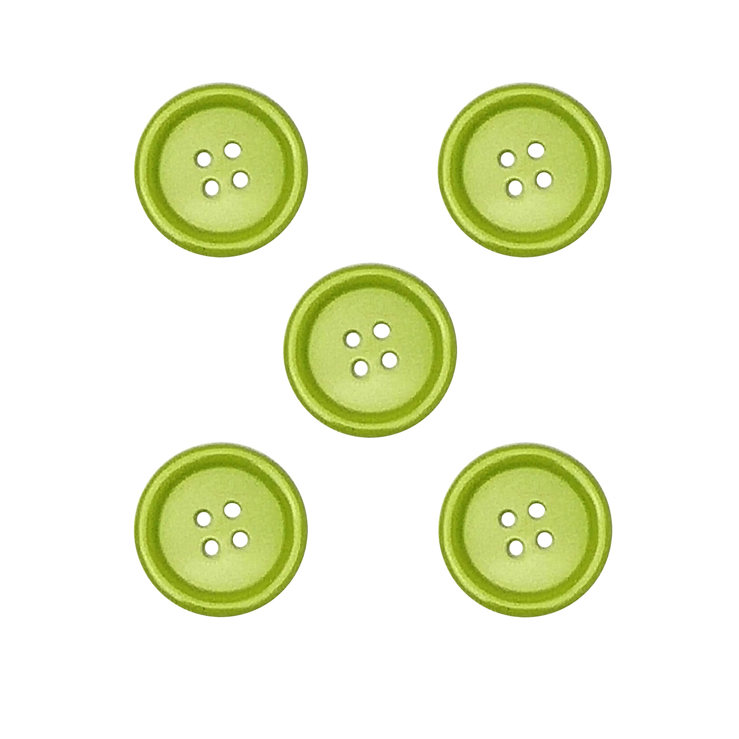 Libiline 100pcs Resin Button Solid Color 4Holes