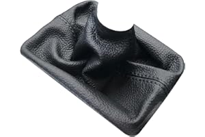 RedlineGoods Shift Boot (4WD) Compatible with Toyota Pickup 1981-83. Black Leather-Black Thread