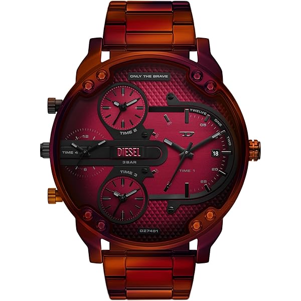 Amazon.com: Diesel Mr. Daddy 2.0 Stainless Steel and Nylon
