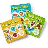 Melissa &amp; Doug Poke-a-Dot First Words Shapes &amp; Colors 3-Pack | Three 10-Page Board Books, Popping Buttons, Color &amp; Shape Counting, Sensory Play, Preschool Learning Toys for Kids, Ages 3+
