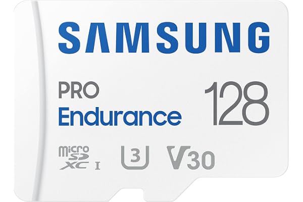 Samsung PRO Endurance 128GB microSDXC Memory Card with Adapter | microSD for Dash Cam, Body Cam, and Security Camera – Class 10, U1, V10 (‎MB-MJ128KA/AM)