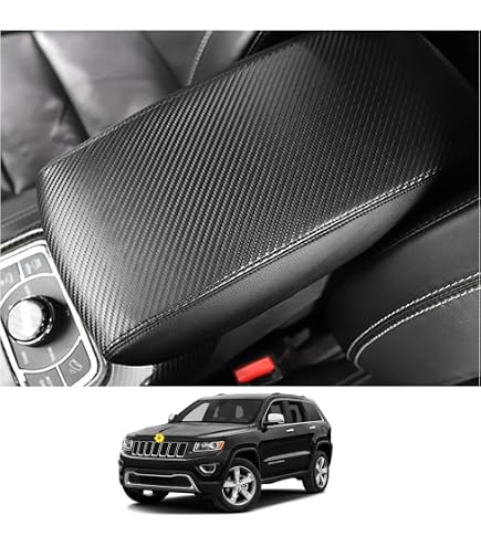 Center Console Armrest Cover For Jeep Grand Cherokee WL 2022-2024 - PU Leather With Pockets - View #10