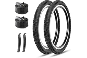 MOHEGIA Kids Bike Tire: 12.5/14/16/20 x2.125 Inch Folding Replacement Bicycle Tire,Compatible with BMX, MTB and Children Racing