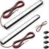 Lephchiryn Magnetic LED Light Kit Compatible with Flashforge AD5X/5M, 2 Set | Built-in Magnets, Ultra-Thin, 32 LEDs, Soft Diffuser, Aluminum Housing,No 3D Printed Parts, Adhesive-Free, Easy Install