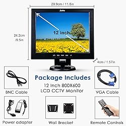 JaiHo 12 Inch LCD Security CCTV Monitor, 800x600