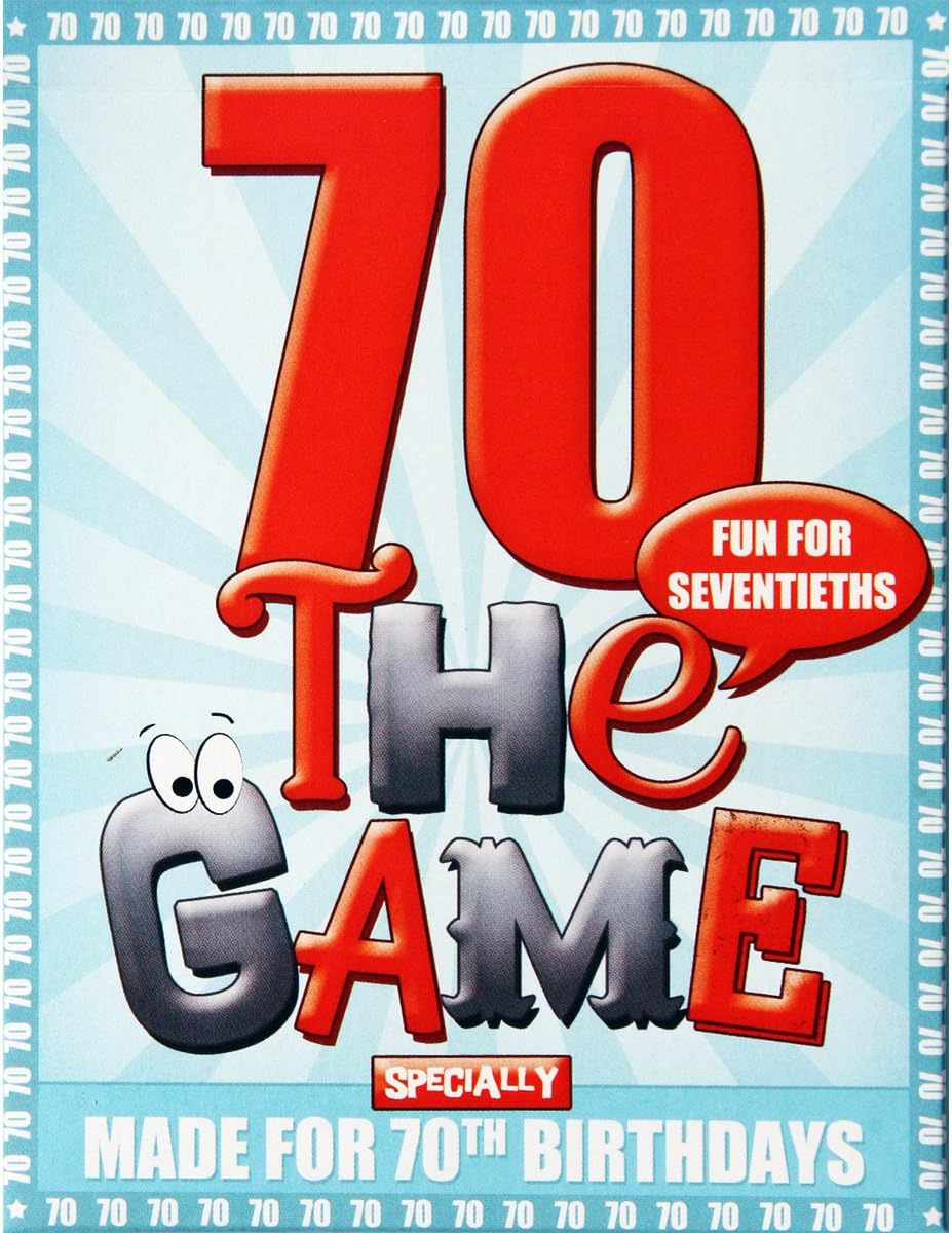Games for birthdays 70TH BIRTHDAY GAME - new seventieth present with free sheet of gift wrap