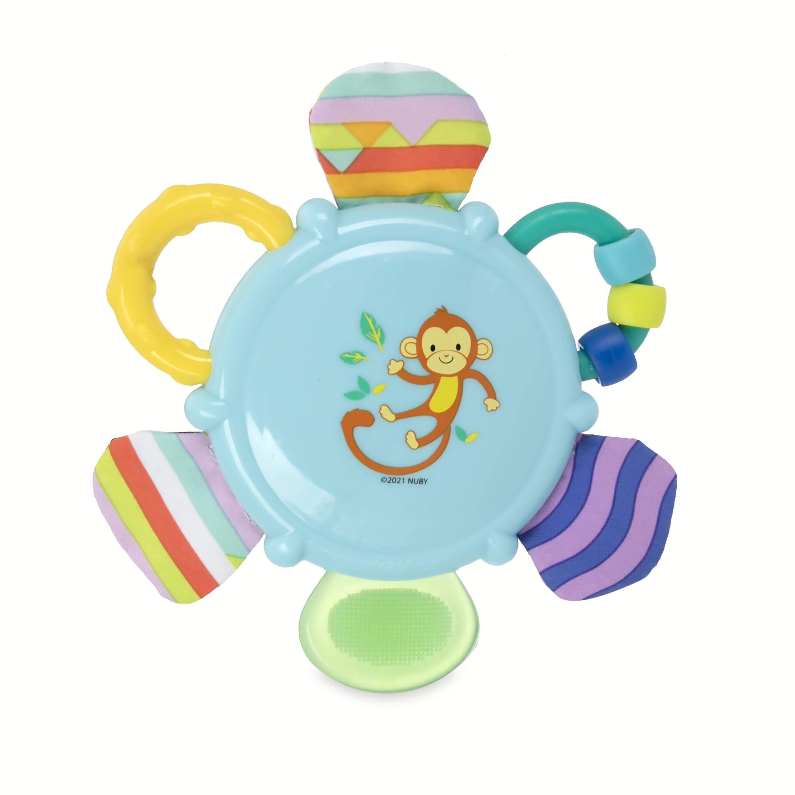 Nuby Look-at-Me Mirror Teether Toy, Colors May Vary