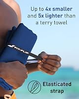 Fit-Flip Swimming Towel Azure Blue 50x30cm Microfiber Quick-Dry view 3
