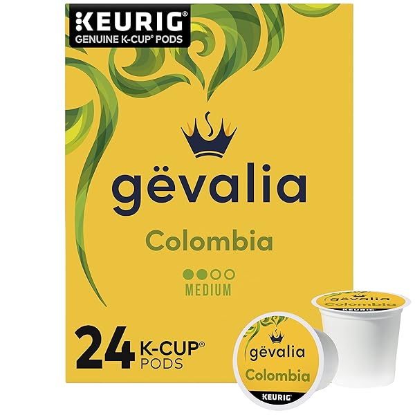 GEVALIA COLOMBIA MEDIUM ROAST K-CUP COFFEE PODS (24 CT BOX)