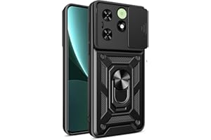 Ddodox for Tecno Spark 20c Case Compatible with Tecno Spark 20c Phone Case Cover [pc backptare+tpu soft shell+Ring stand] SJ-TCK black