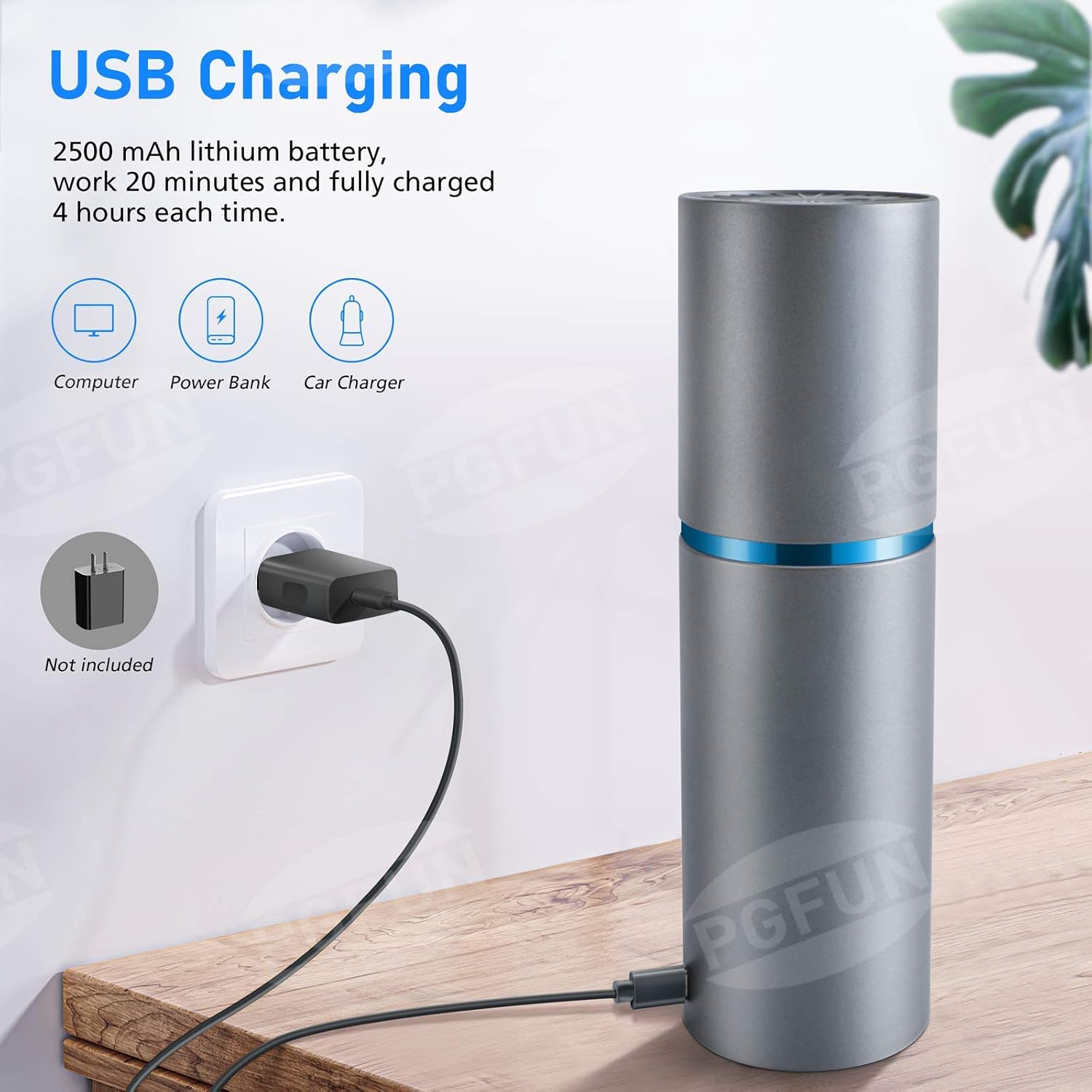 Mini Vacuum Cleaner - PGFUN Small Cordless Handheld Vacuums,USB Charging Lithium lon Dust Busters for Keyboard,Computer,Hairs,Car Interior and Other Crevices Cleaning: Home & Kitchen