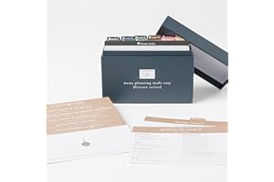 PASSIONATE PENNY PINCHER PPP Meal Planner with 72 Recipe Cards (Freezer Menu) - Weekly Menu Planner | Sturdy Recipe Box | 12 Reusable Grocery Shopping Lists | 5 Blank Recipe Cards | Recipe Card Protector | Recipe Ideas