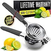Large Lemon Squeezer Stainless Steel Press - Non-Slip Grip, Heavy Duty, Manual Design - Effortless Pro-Grade Lemon, Lime, Ora